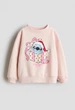 Дитячий теплий світшот для дівчинки H&M 98-104 см Рожевий (25120906B) - изображение 1