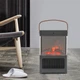 Тепловентилятор керамический Lesko YND-BL-02 Flame с ДУ имитация камина обогреватель сенсорный - изображение 5