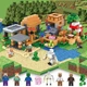 Конструктор Minecraft SJ8802 Селище 6 в 1 569 деталей Майнкрафт MineWorld My World - зображення 1
