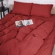 Пододеяльник MirSon Бязь 17-0608 Stripe Red 143 x 210 см (2200010364798) - изображение 1