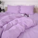 Комплект постільної білизни MirSon Бязь 17-0618 Stripe Purple 160 x 220 см (2200008203788) - зображення 3
