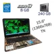 Ноутбук HP 15-BN070WM / 15.6" TN / Intel Pentium N3710 (4 ядра по 1.60-2.56 GHz) / 8GB DDR3 / 240GB SSD / HD Graphics 405 / WebCam б/у - изображение 1
