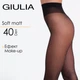 Жіночі матові колготки з 3D плетінням Giulia SOFT MATT 40 2 Black-nero,капронові з ефектом Make-UP - зображення 1