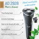 Электробритва для мужчин роторная Adler AD 2928 аккумуляторная с USB зарядкой плавающие головки для сухого бритья + всплывающий триммер - изображение 5