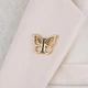 Брошка-значок унісекс BROCHE біжутерія Медицина Психологія Метелик золотистий BRGV113026 - зображення 3