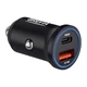 Зарядний пристрій для авто BREVIA ePower DualChargeLED 38W USB-C USB-A чорний (46038CALB) - зображення 1