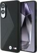Панель BMW Leather Oversized Stripes MagSafe для Samsung Galaxy S25 Edge Black (BMHMPS25E24PUOCSK) - зображення 1
