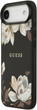 Панель Guess Grained Flowers Classic Logo MagSafe для Apple iPhone 17 Air Black (GUHMP17MPGNMPLMK) - зображення 2