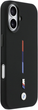 Панель BMW M Silicon Tricolor Line MagSafe для Apple iPhone 17 Black (BMHMP17S25SITMIK) - зображення 4