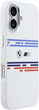 Панель BMW M Silicon Horizontal Line MagSafe для Apple iPhone 17 White (BMHMP17S25SHOTSH) - зображення 1