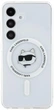 Панель Karl Lagerfeld Button Choupette Head Printed Logo MagSafe для Samsung Galaxy S25 Plus White (3666339449902) - зображення 3