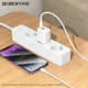 Сетевое зарядное устройство BOROFONE BN29 Fuente 30Вт с поддержкой PD30W и QC3.0 + кабель Type-C to Lightning (EU), White - изображение 7