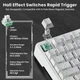Ігрова Механічна Клавіатура Attack Shark X82 Pro HE (82 Клавіші, Tri-Mode, Магнітні Перемикачі) (біла контурна) - зображення 6