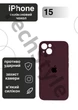 Чохол силіконовий з закритою камерою Epic Premium Silicone Case Camera Protection without MagSafe для Apple iPhone 15 (6.1) Plum - зображення 1