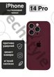 Чохол силіконовий з закритою камерою Epic Premium Silicone Case Camera Protection without MagSafe для Apple iPhone 14 Pro (6.1) Plum - зображення 1