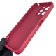 Чехол силиконовый Soft Touch с 3D принтом для Xiaomi Redmi 12 бордовый (Полная защита камеры) - изображение 5