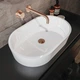 Умивальник Miraggio Sorrento 550C, miramarble, білий глянцевий - зображення 3
