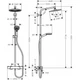 Душова система з термостатом Hansgrohe Crometta S 240 1jet Showerpipe (27267000) - изображение 3