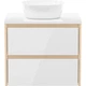 Тумба підвісна під умивальник Imprese Netka 60 см зі стільницею, 2 ящика (f3201Dr(1)) - изображение 3
