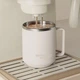 Термокухоль з ручкою Office Cup 480 мл із герметичною кришкою, зроблений з неіржавкої сталі 304, Бежевий - зображення 5