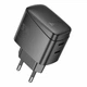 Зарядний пристрій Hoco CS62A 2USB-C PD/QC 45W GAN Black - зображення 3