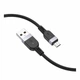 Зарядний кабель Hoco X109 Silicone Micro 2.4A 2m Black - изображение 1