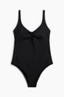 Купальник H&M 1288127 черный S - изображение 1