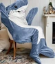Кигуруми Пижама акула домашний костюм комбинезон 175 см Shark Blanket (05321987) - изображение 4