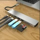 USB-хаб ZAMAX 8-в-1 Type C + USB HUB to HDMI/HDTV + PD + USB C + SD + TF + RJ45 - изображение 5