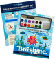 Раскраски с сухими красками для детей Brushme Подводный мир (PAINTS4) - изображение 1