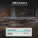 Док-станция DIGITUS USB-C > 2xHDMI/1xDP/3xUSB-A/USB-C/RJ54/PD/Audio (644503) - изображение 6