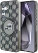Etui Karl Lagerfeld Button Karl&Choupette Heads On KL Pattern MagSafe do Samsung Galaxy S25 Black (3666339450052) - obraz 1