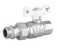 Кран шаровой "Американка" Thermo Alliance Forte 1/2" ВН прямой, антипротекание, бабочка SF222W15 - изображение 1