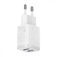Мережевий зарядний пристрій Baseus Compact 10.5W 2 USB Білий (CCXJ010202) - зображення 3