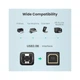 Кабель для принтера USB 2.0 AM/BM 1.0m US135 black Ugreen (20846) (346833) - изображение 4