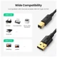 Кабель для принтера USB 2.0 AM/BM 1.0m US135 black Ugreen (20846) (346833) - изображение 5