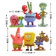 Набір ігрових фігурок SpongeBob SquarePants 6 персонажів / Губка Боб, Сквідвард, містер Крабс, Геррі, Сенді, Патрік - зображення 2