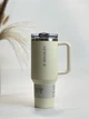 Термокухоль з трубочкою Stanley Quencher ProTour Flip 1,17 л Cream (10-12486-036) - зображення 4