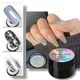 Гель-фарба металева IMANJE для дизайну нігтів 8ml голограма Silver - изображение 1