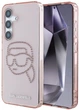 Панель Karl Lagerfeld Rhinestones Karl Head Logo для Samsung Galaxy S25 Pink (3666339450113) - зображення 1