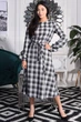 Жіноча сукня трапеція в чорно-білу клітинку LadyLike 42 Чорний (ll2153525790364) - изображение 5