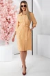 Жіноча сукня на ґудзиках з довгим рукавом LadyLike 50 Бежевий (ll2192220089441) - изображение 1