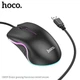 Комп'ютерна Миша HOCO GM19 Enjoy gaming luminous wired mouse Чорна - изображение 5