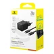 Мережевий зарядний пристрій Baseus Palm Fast Charger C+U 20W + Cable Type-C to Type-C чорний P10111608113-01 - зображення 5
