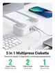 Сетевое зарядное устройство UGREEN CD280 GaN DigiNest Life 2*USB-A+1*USB-C 30W 1.8m EU white(50683) - изображение 3
