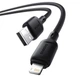USB кабель Baseus Silky Series USB to Lightning 2.4A 1m чорний P10377702113-00 - зображення 1
