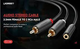 Аудіокабель UGREEN AV102 3.5 mm Female to 2 RCA Male Audio Cable 1m сірий (10588) - зображення 3