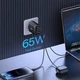 Мережевий зарядний пристрій Baseus Cube Pro Fast Charger 2C+U 65W чорний P10152301113-00 - изображение 3