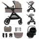 Універсальний візочок 3 в 1 Kinderkraft Esme Pro Sand Beige, KSESME00BEG300N - зображення 1