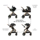 Універсальний візочок 3 в 1 Kinderkraft Esme Pro Pure Black, KSESME00BLK300N - зображення 6